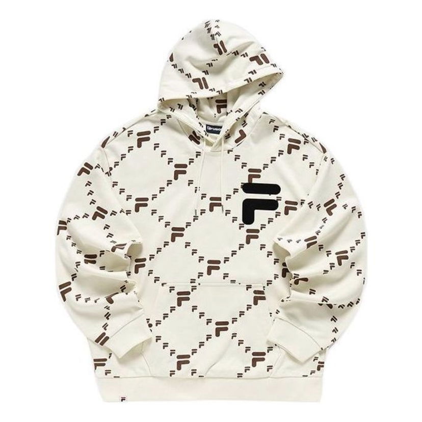 Sweatshirt FILA Embroidered Logo Hoodie Vit | T11U216205D-IV