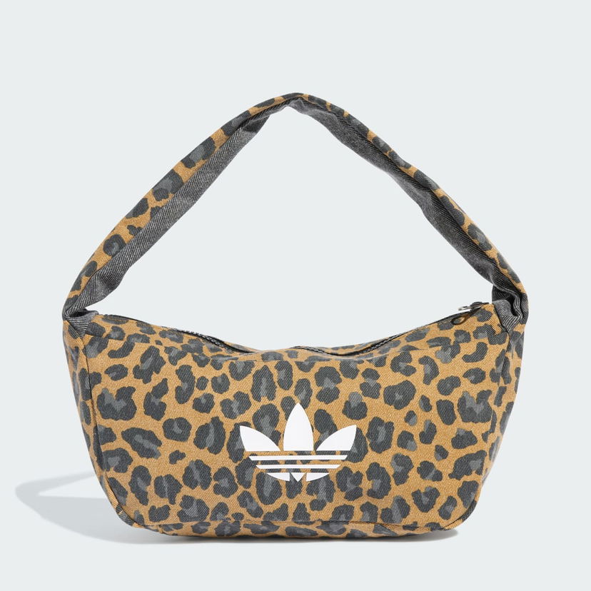 Axelväska adidas Performance Leopard Print Shoulder Bag Brun | JX3198