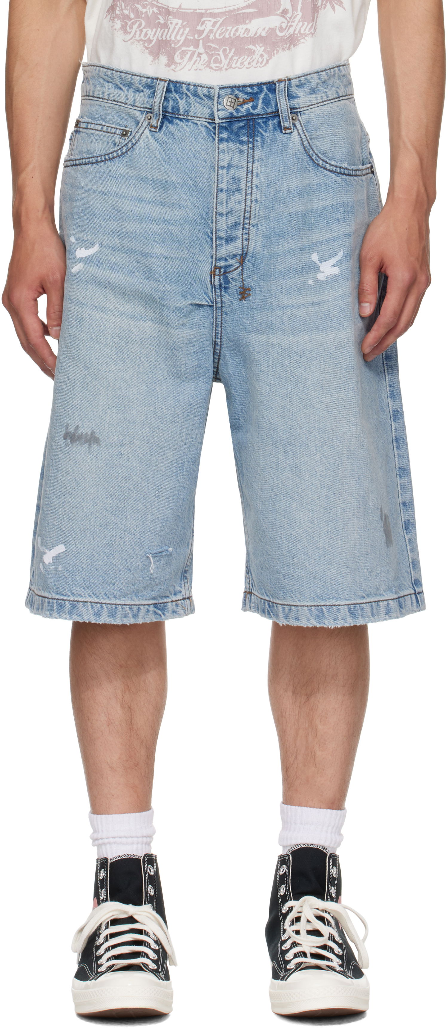 Shorts Ksubi Ksubi Maxx Painter Shorts Blå | MPF25WA002, 0