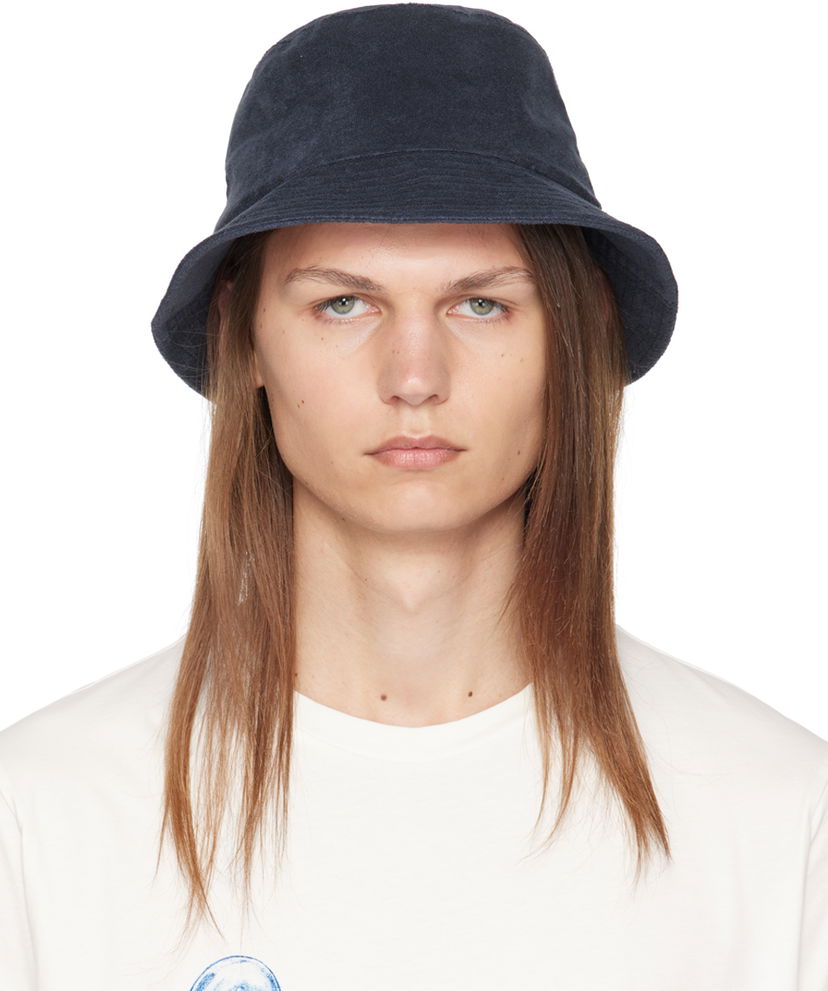 Hatt Paul Smith Paul Smith Towelling Bucket Hat Mörkblå | M1A-921DT-N085-48