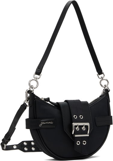 Handväska GANNI Bucky Bag Small Crossbody Nylon Svart | A6134-099, 2