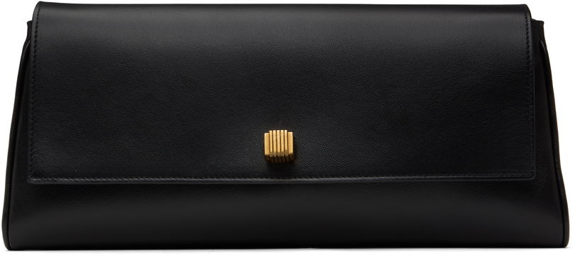 Handväska Khaite Khaite Audrey Leather Clutch Svart | H3033-867