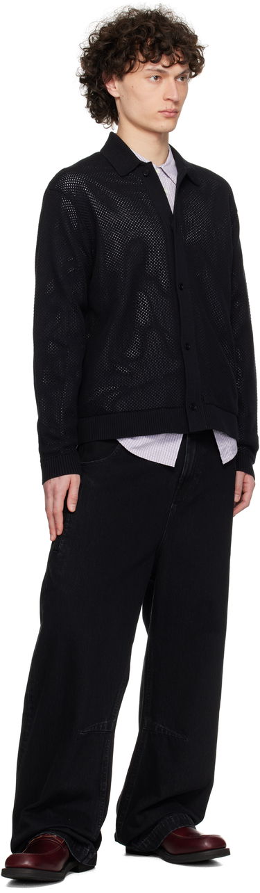 Sweater Represent Clo Long Sleeve Mesh Knit Cardigan Svart | MLM3829, 3