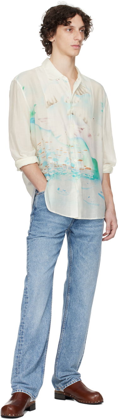Skjorta OUR LEGACY Our Legacy Adorn Print Shirt Vit | M2252AS, 4
