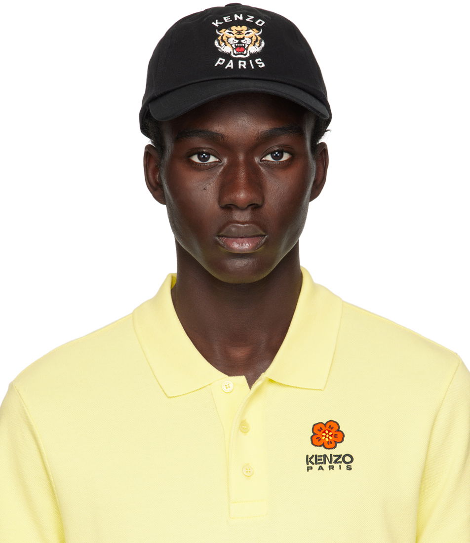 Keps KENZO Paris Embroidered Cap Svart | FE58AC611F47, 0