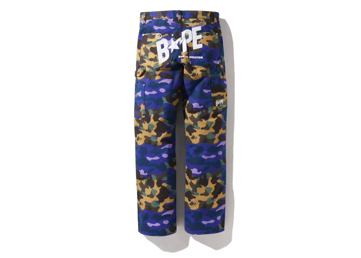 Träningsbyxor BAPE Heron Preston x Mix 1st Camo Duck Painter Pants Purpur | 1I23-152-905, 0