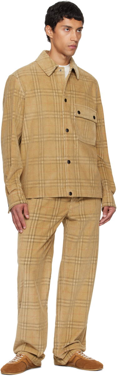 Skjorta Burberry Burberry Check Corduroy Overshirt Beige | 8113164, 3