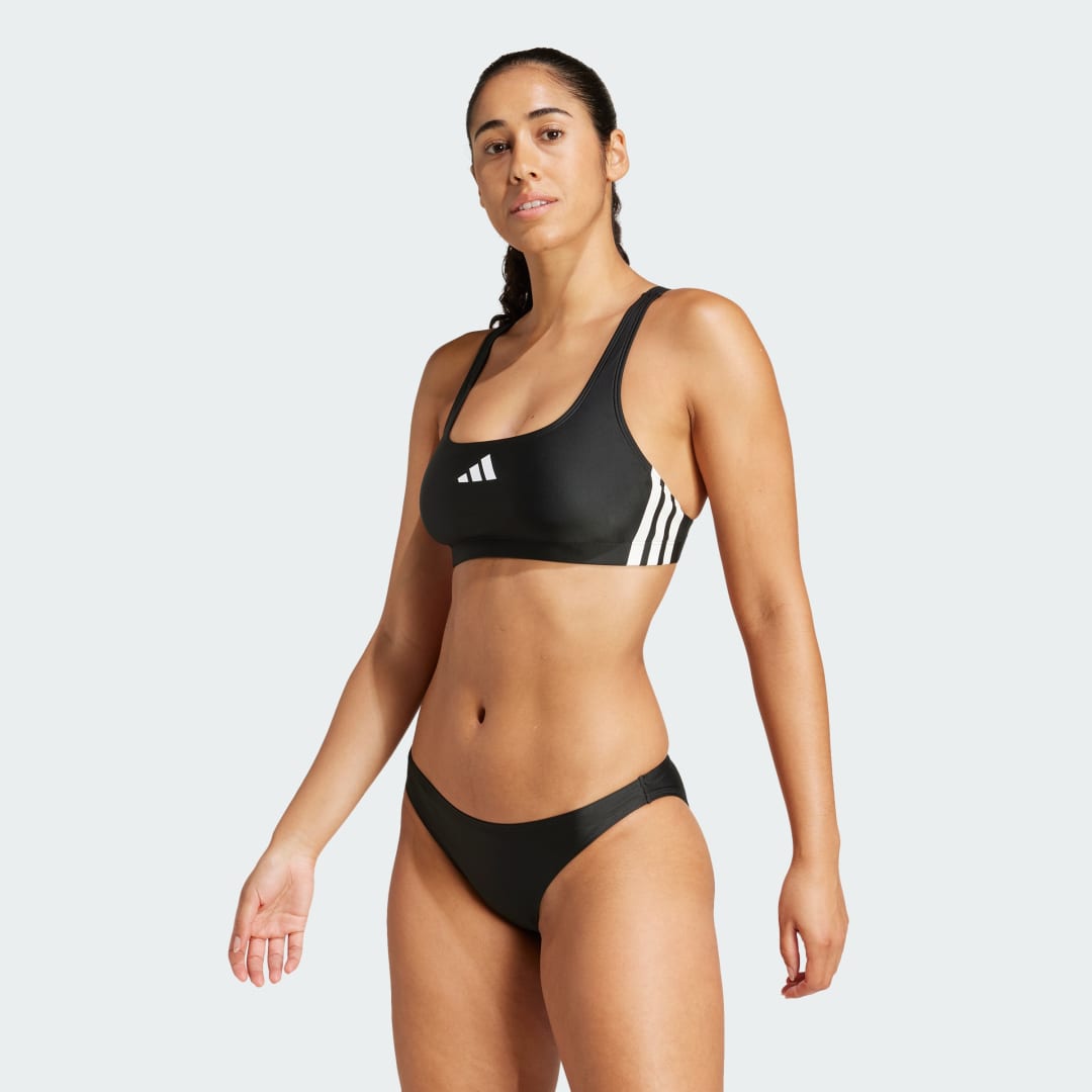 Badkläder adidas Performance Bikini Top With 3-Stripes Svart | JP0147, 0