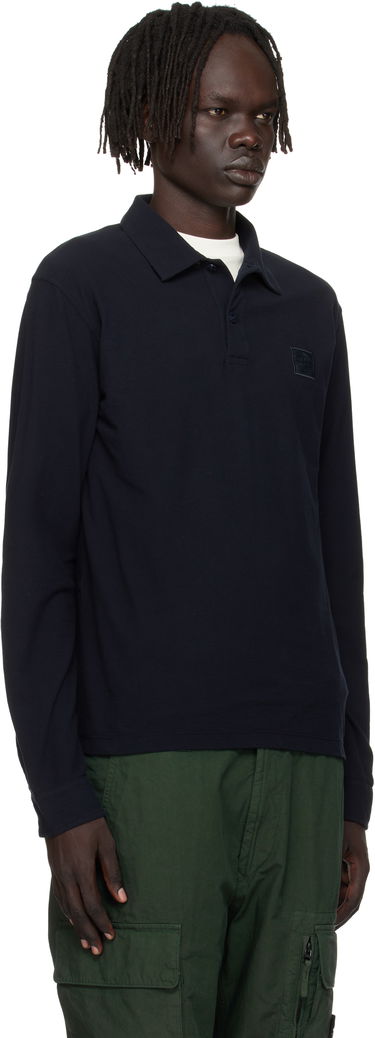 Polotröja Stone Island Stone Island Long Sleeve Cotton Jersey Polo Grå | K2S15 2200011 S0F11, 4