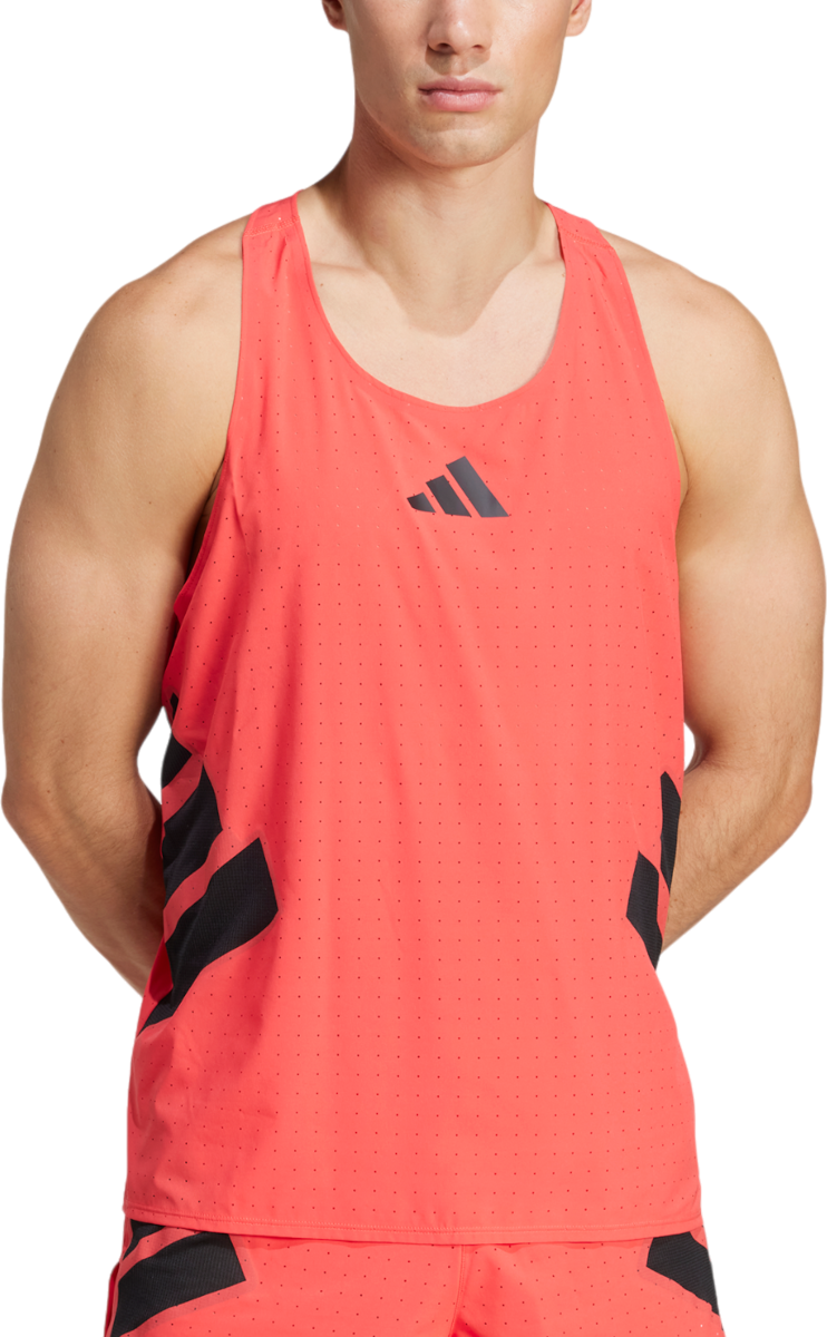Linne adidas Performance Adizero Road to Records Singlet Röd | jd7314