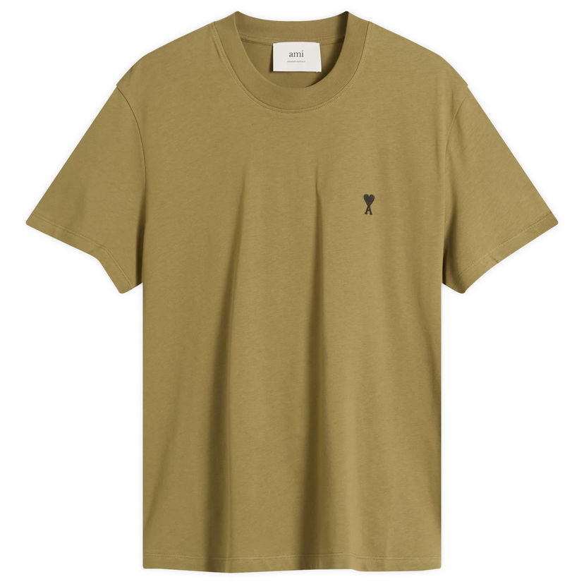 T-shirt AMI Men's AMI Paris Light Jersey ADC T-Shirt, Size Large Grön | H25HTS346-724-298H25