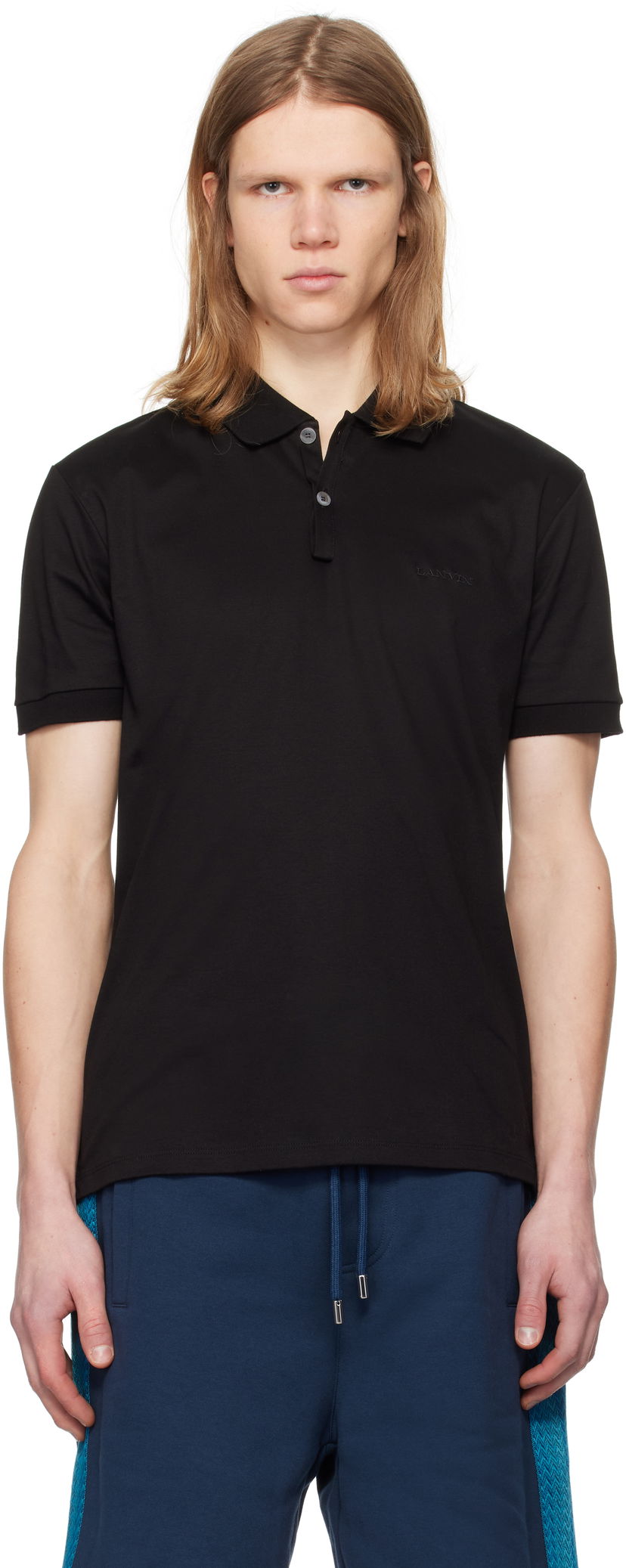 Polotröja LANVIN Lanvin Regular Polo Svart | RM-PL0023-J165-P25