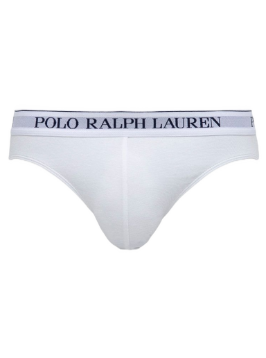 Boxare Polo by Ralph Lauren Pack Of 3 Logo Waistband Briefs Vit | 714835884001