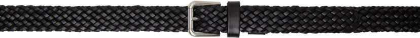 Bälten Dolce & Gabbana Dolce&Gabbana Calfskin Braided Belt Svart | BC4924A9Q22