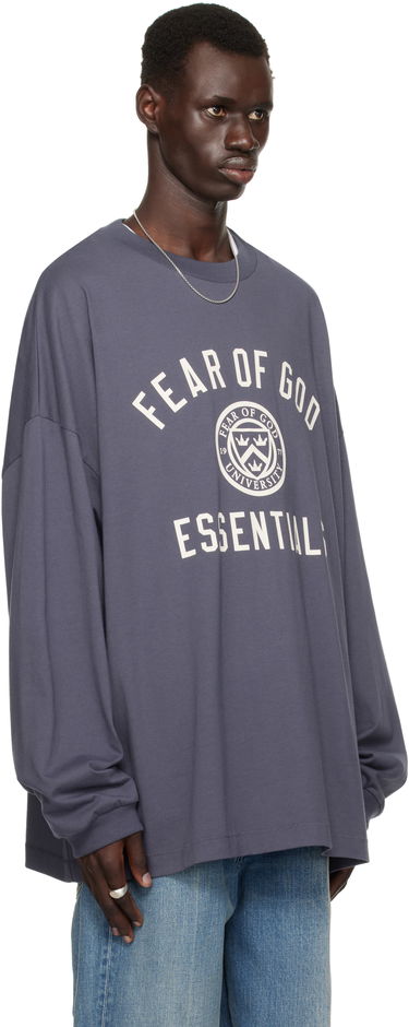 Sweatshirt Fear of God Fear of God ESSENTIALS Jersey Long Sleeve T-Shirt Purpur | 125HO244204F, 1