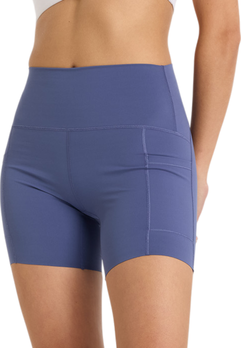 Shorts New Balance Sleek Pocket High Rise Short 6" Blå | ws51271-dre