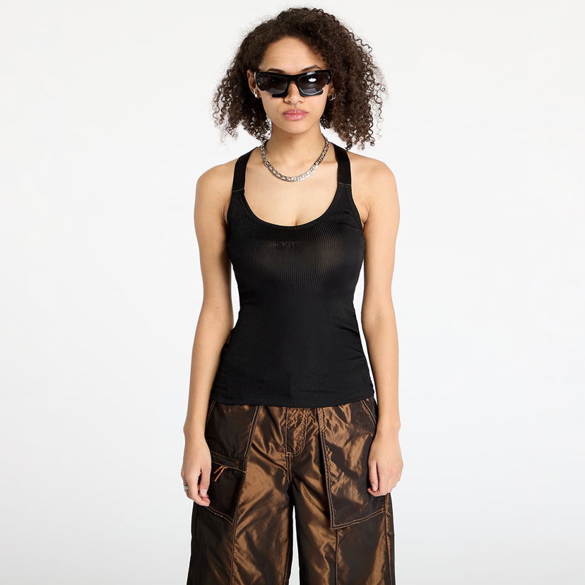 Linne Off-White Off-White Light Rib Alla Tank Top Svart | OWAD25SS25JER0011010