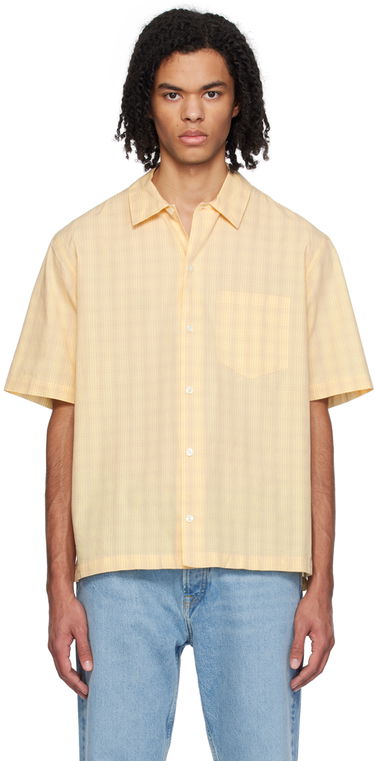 Skjorta Samsoe Samsoe Samsøe Samsøe Saayo P Short Sleeve Shirt Gul | M24100054, 0