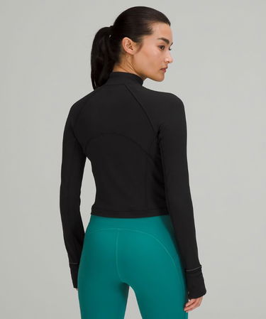 Sweatshirt lululemon It's Rulu Cropped Half-Zip Running Top Svart | prod10641685, 2