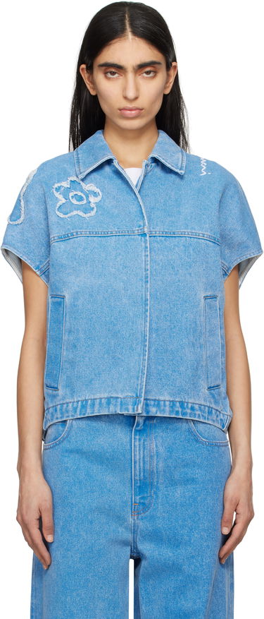 Väst Marni Marni Dilies Patch Denim Vest Blå | JKJD0315QS USCX34, 0