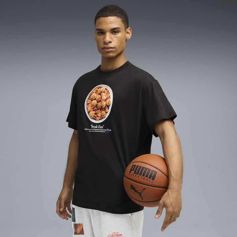 T-shirt Puma Hooptopia Break Fast T-Shirt Svart | 632881_01