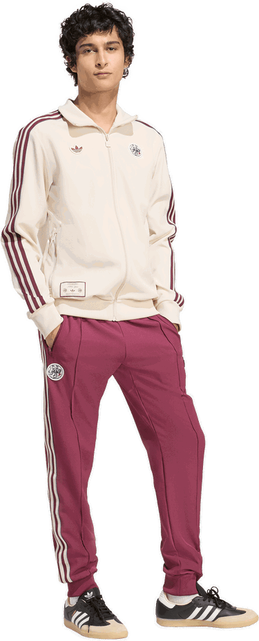Träningsbyxor adidas Originals Ajax Amsterdam Terrace Icons Track Pants Bourgogne | jm7346, 5