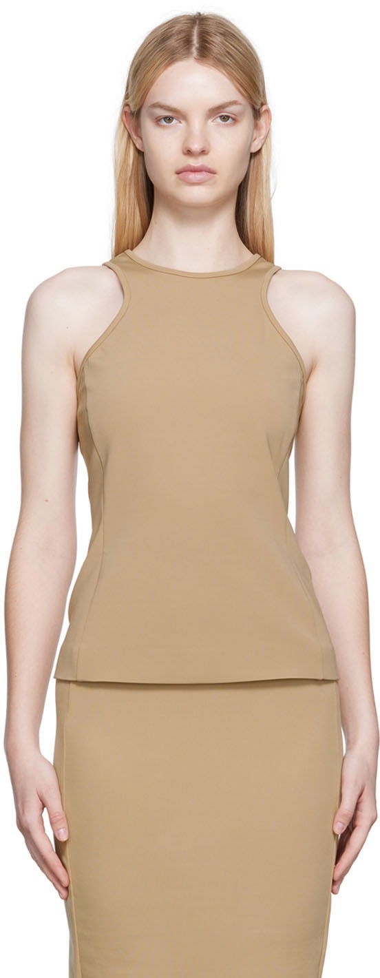 Linne Max Mara Max Mara Fascino Tank Top Beige | 19460729600 MM13027