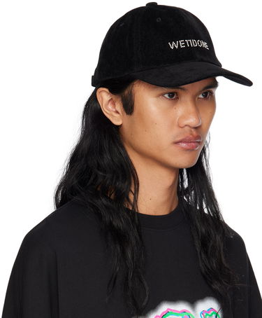 Keps We11done Embroidered Logo Denim Cap Svart | WD-AH2-24-401-U-BK, 1
