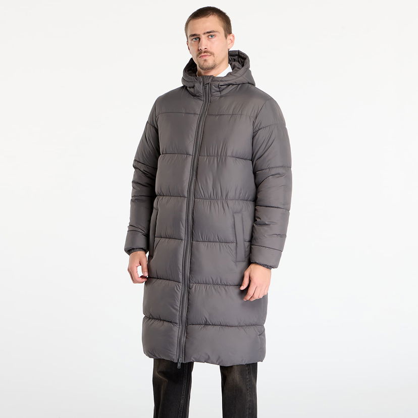 Rockar Urban Classics Hooded Long Puffer Coat Grå | TB7010-03516