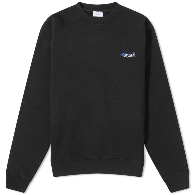 Sweatshirt Off-White Flower Arrow Regular Crewneck Sweatshirt Svart | OWBA055F23JER0071045
