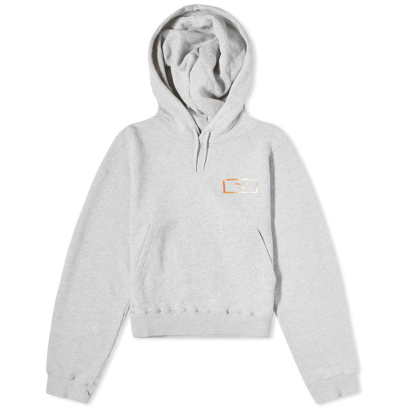 Sweatshirt Martine Rose Shrunken Logo Hoodie Grå | CMRSS24-625A