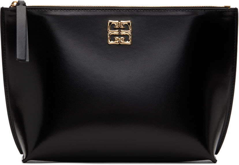 Handväska Givenchy Black Leather 4G Pouch Svart | BB60NSB13A001