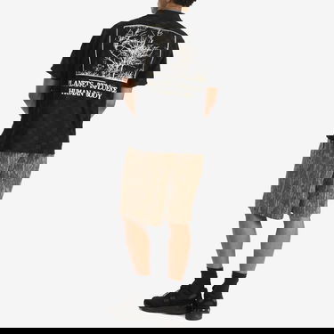 Polotröja Pleasures Pleasures Planets Polo Shirt, Size Large Svart | P25SU014-BLK, 4