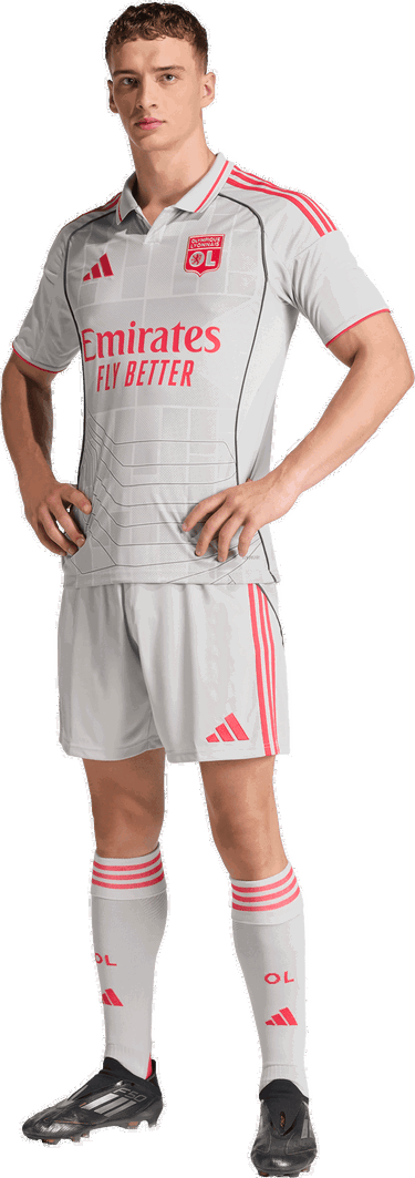 Jersey adidas Originals Olympique Lyon 3rd Jersey 2025/26 Vit | jd1389, 4