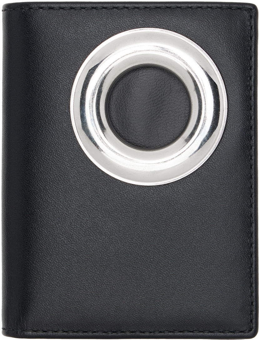 Plånbok Comme des Garçons COMME des GARÇONS WALLETS Black Silver Eyelet Wallet Svart | SA0641SE