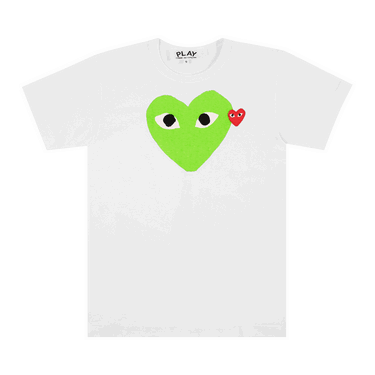 T-shirt Comme des Garçons Play T-Shirt With Green Heart Grön | P1T106 GREE, 0