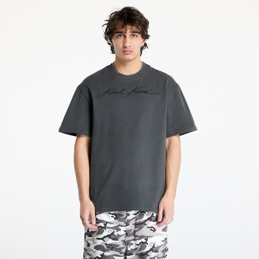 T-shirt Karl Kani Autograph Heavy Jersey Boxy Tee Grå | 60300191