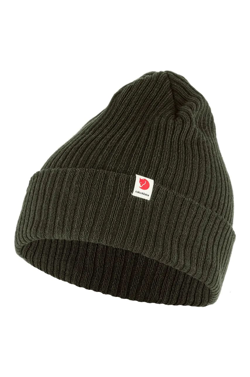 Mössa FJÄLLRÄVEN Rib Hat Beanie Grön | F13100184.662, 1