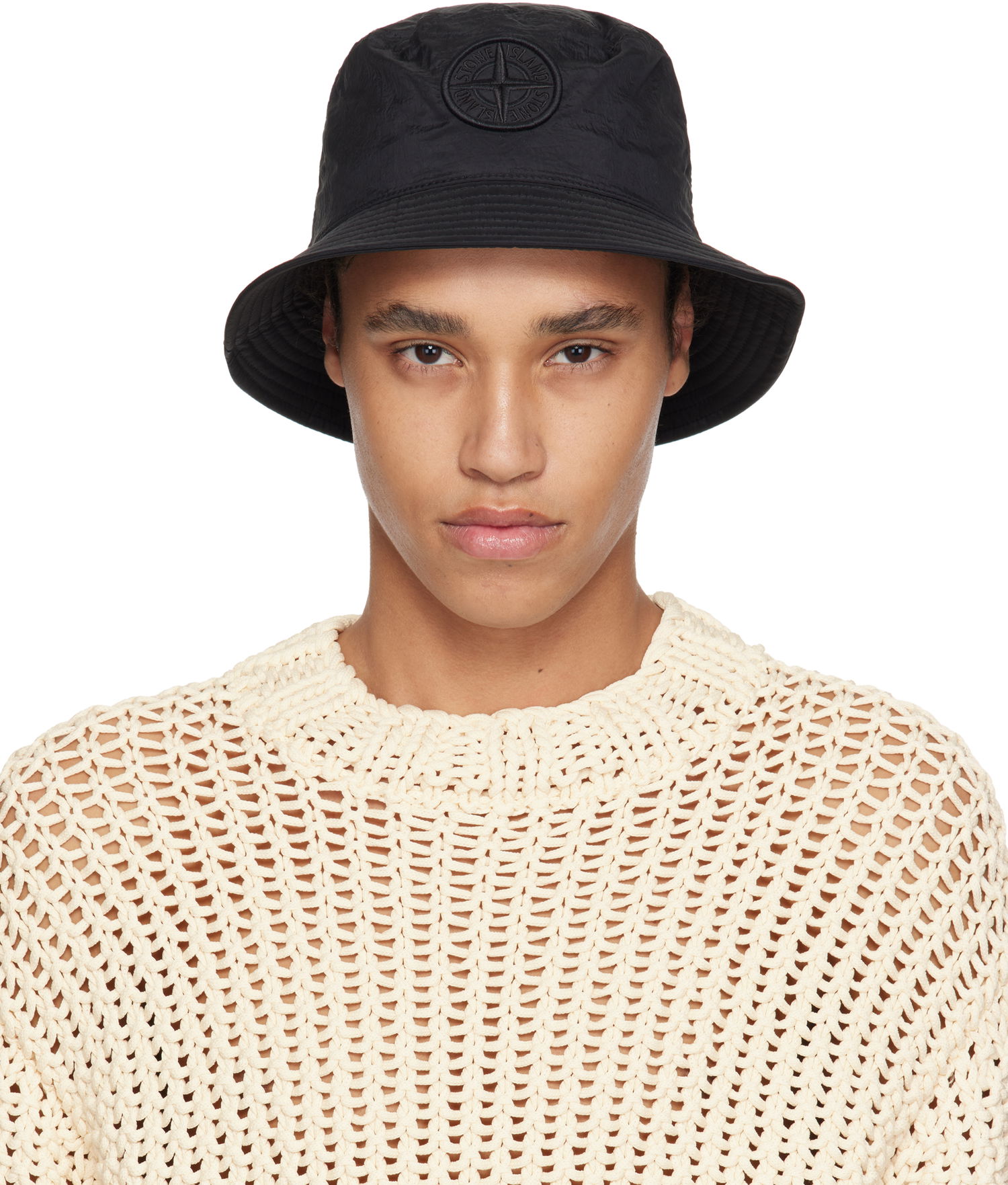 Hatt Stone Island Stone Island Nylon Bucket Hat Svart | K1S15 9100009 S0076, 0