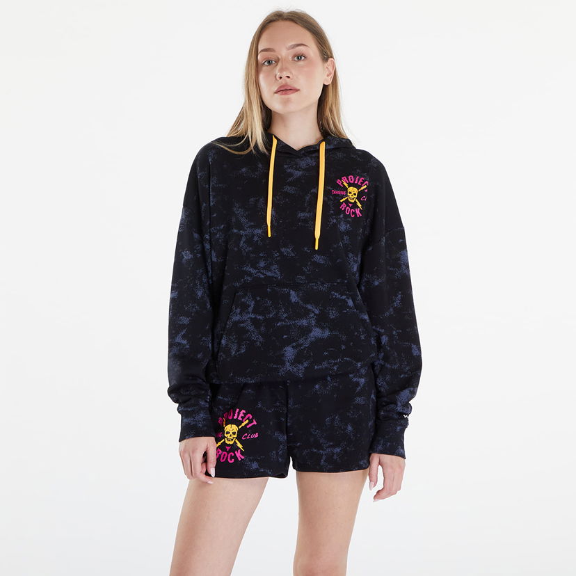 Sweatshirt Under Armour Project Rock W Underground Terry Hoodie Black/ Nova Orange/ Black Svart | 1382711-001