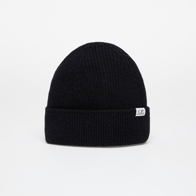 Mössa C.P. Company Fleece Knit Beanie Svart | 17CMAC300A006170A-999