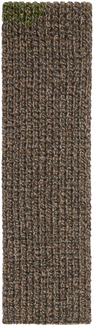 Halsduk Maison Margiela Patch Scarf Brun | S50TE0093 S18405