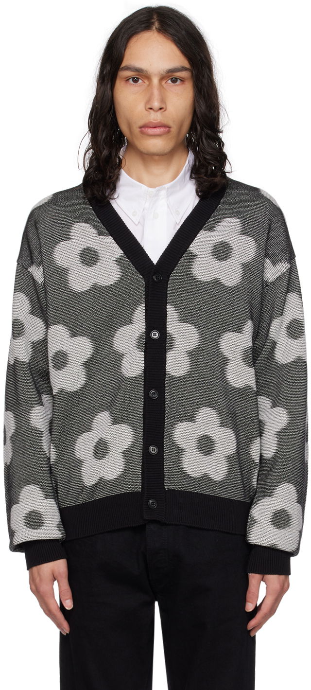 Sweater KENZO Paris Flower Spot Cardigan Svart | FD65CA4103CA, 0