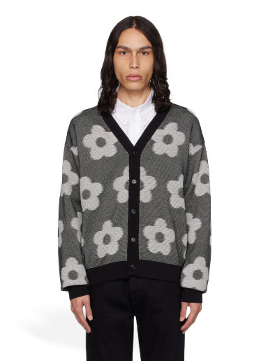 Sweater KENZO Paris Flower Spot Cardigan Svart | FD65CA4103CA