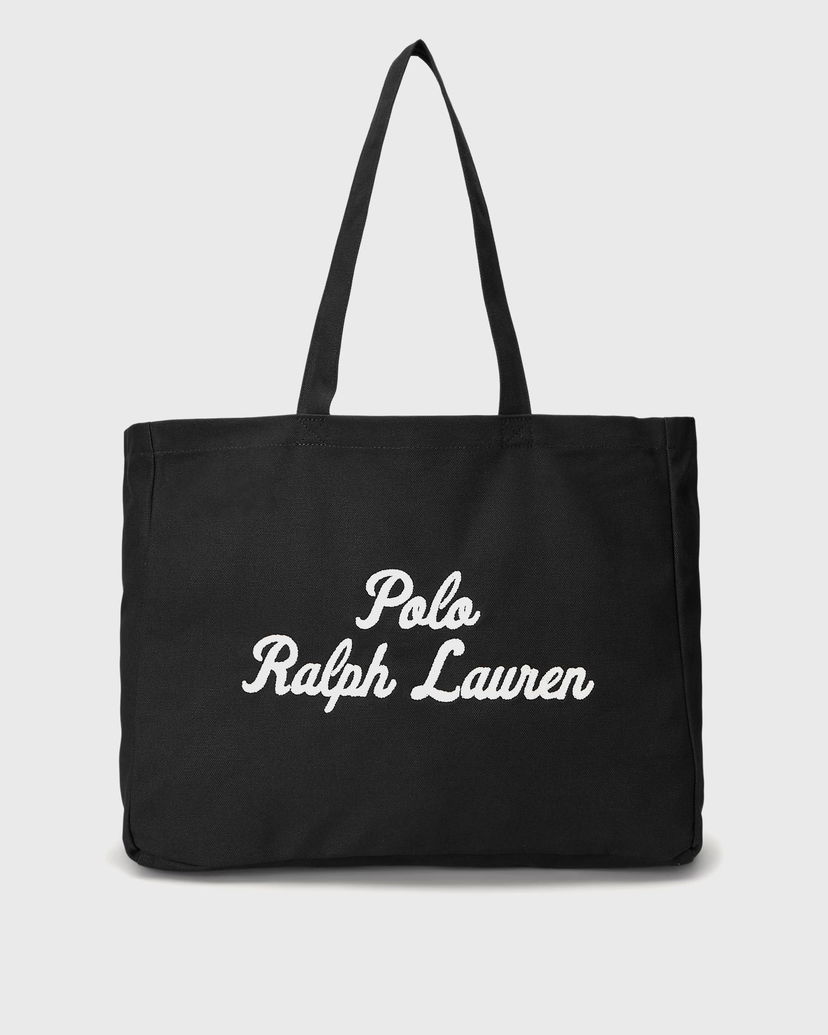 Tygpåse Polo by Ralph Lauren Polo Ralph Lauren Large Tote Bag Svart | 405962436001