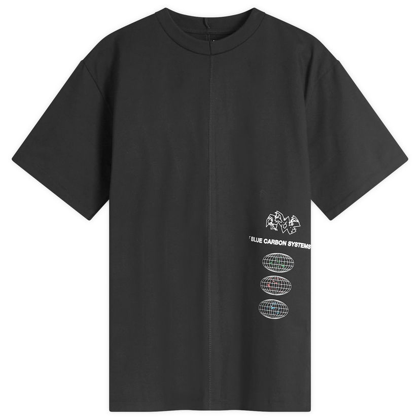 T-shirt Space Available Blue Carbon Systems Infographic T-Shirt Svart | SA-BCSI001-BLK