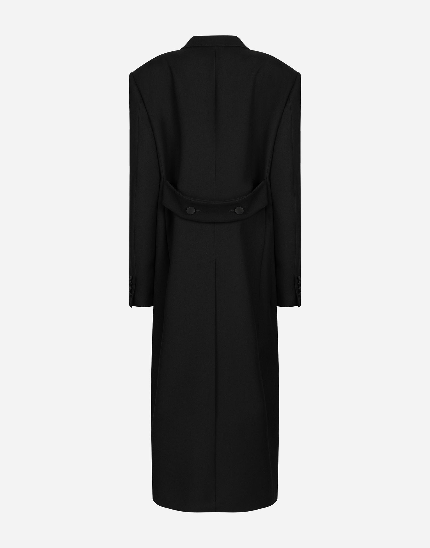 Rockar Dolce & Gabbana Long Double-breasted Tuxedo Coat Svart | F0W2HTFU272N0000, 1