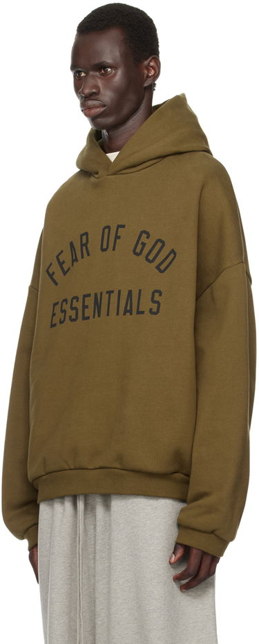 Sweatshirt Fear of God Essentials Printed Logo Hoodie Grön | 192BT246254F, 3