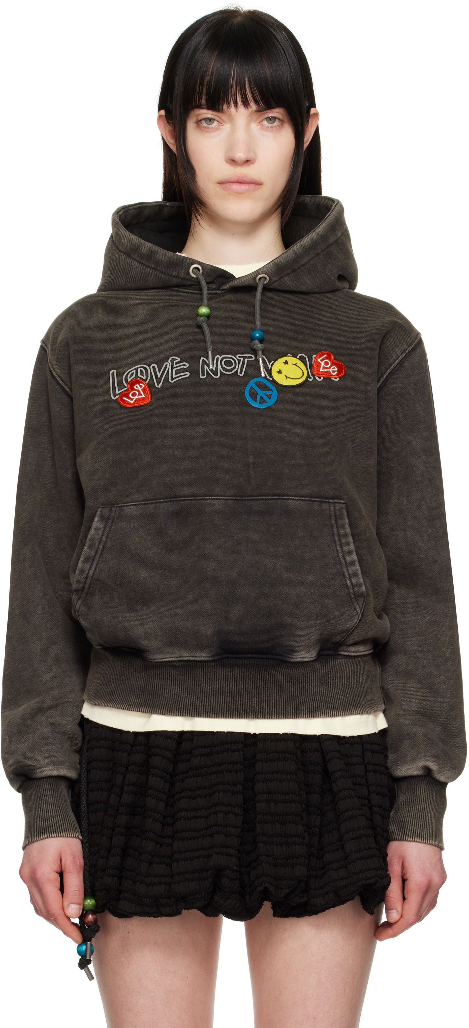 Sweatshirt Andersson Bell Andersson Bell Dyed 'Love' Hoodie Grå | atb1253u, 0