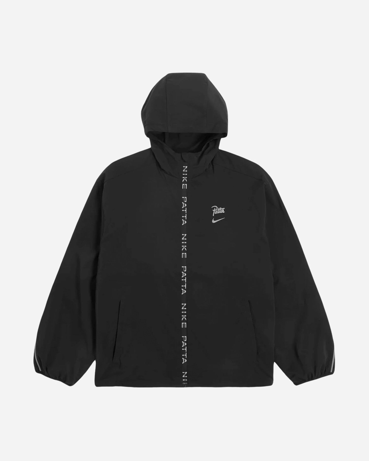 Vindjacka Nike Patta Running Team Hooded Track Jacket Black Svart | FJ3087-010, 1